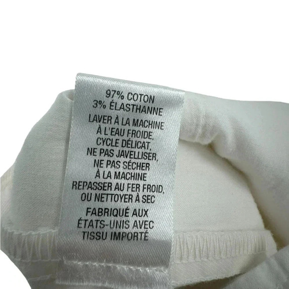 Nili Lotan Dillon Extra Wide-Leg Pants Women's White Size 12 B1024 - Picture 5 of 6